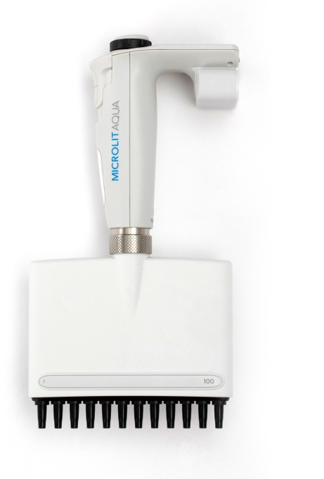 Elektronik Mikropipet · 10-300 µl Değişken Hacim, 8 Kanal — AQUA AQE-300 · Microlit
