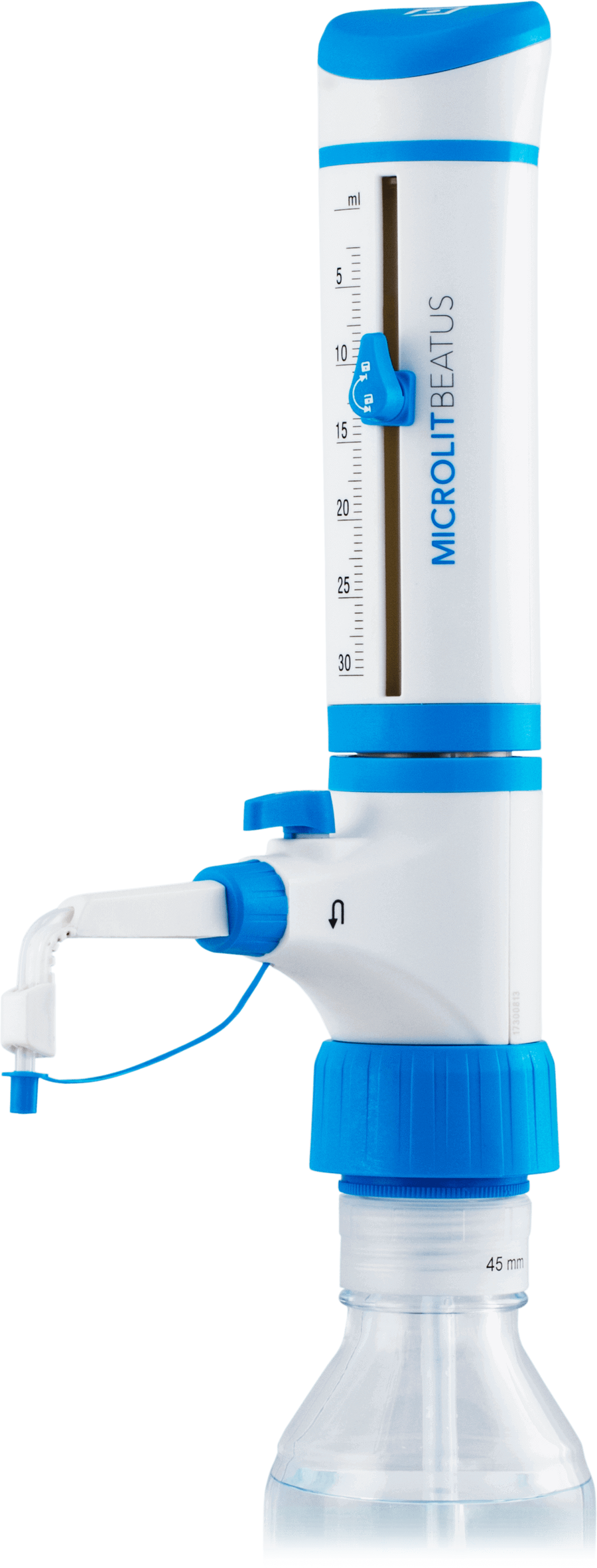 Şişe Üstü Dispenser · 0,5-5 mL, Re-sirkülasyon Valfli — BEATUS BEAT-5 · Microlit