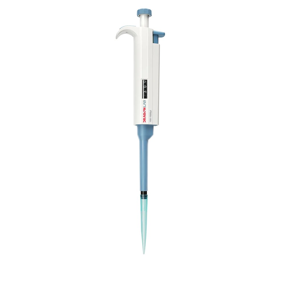Ayarlanabilir Hacimli Mekanik Pipet (Tek Kanal) 0,1–2,5 µL · 7010101001 · DLAB TopPette