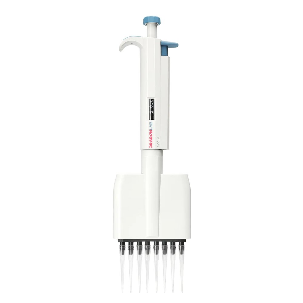 Ayarlanabilir Hacimli Mekanik Pipet (8 Kanal) 5–5 µL · 7010103006 · DLAB TopPette