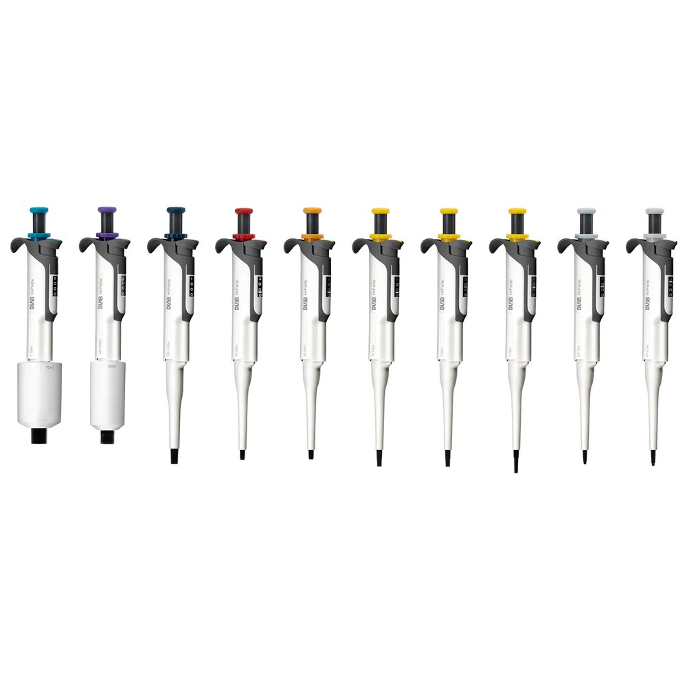 Otoklavlanabilir Mekanik Pipet (Tek Kanal, Renk Kodlu) 1–1 µL · 7030601008 · DLAB HiPette Colorful
