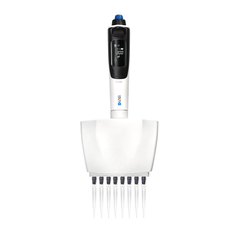 Elektronik Pipet (8 Kanal, Çok Fonksiyonlu) 0,5–1 µL · 7036202001 · DLAB dPette+