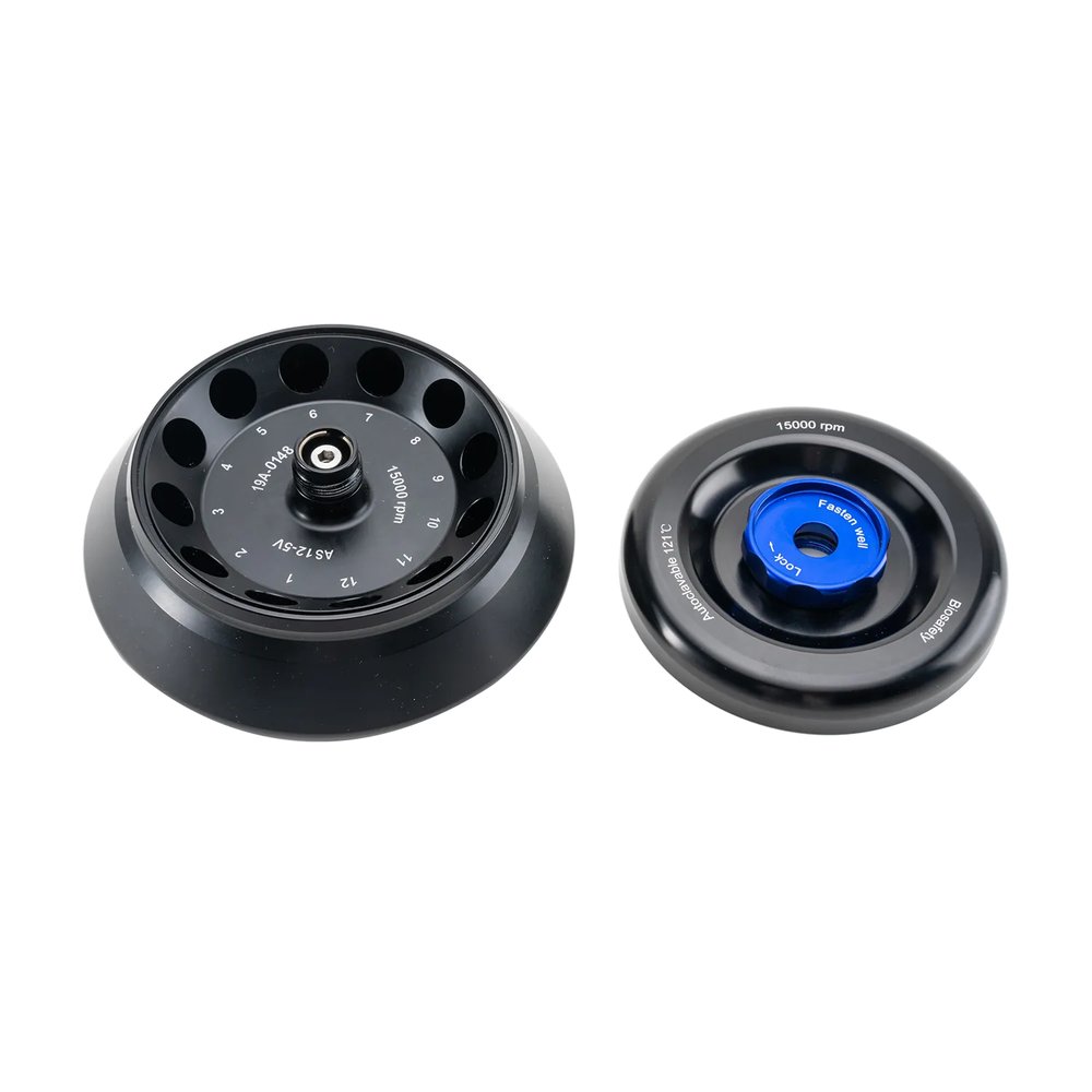 Santrifüj Rotor Kiti · 12×5 mL, 15.000 rpm, Kapaklı (Alüminyum Alaşım) — AS12-5V · DLAB