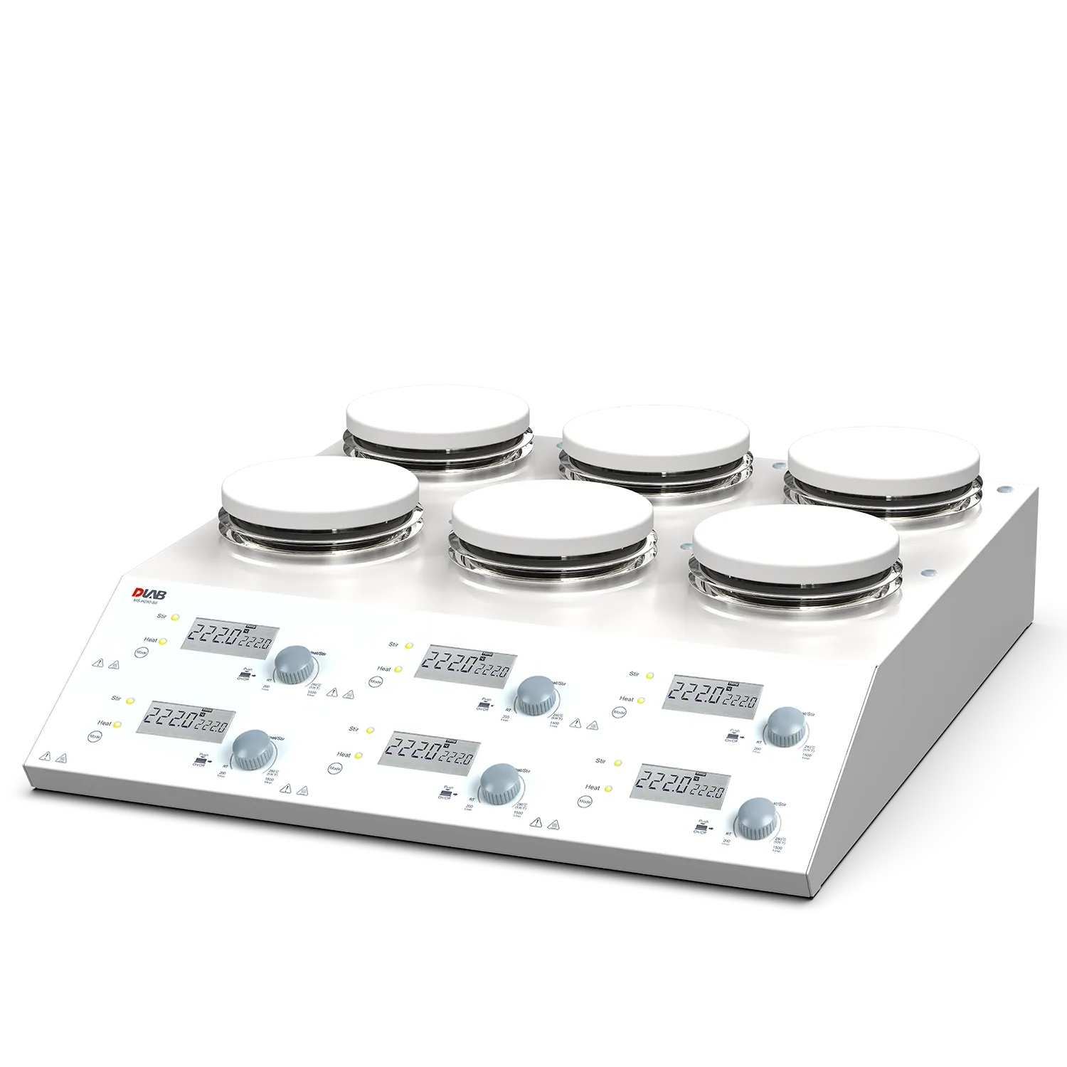 6 Kanallı Dijital Isıtmalı Manyetik Karıştırıcı · MS-H280-S6 · DLAB