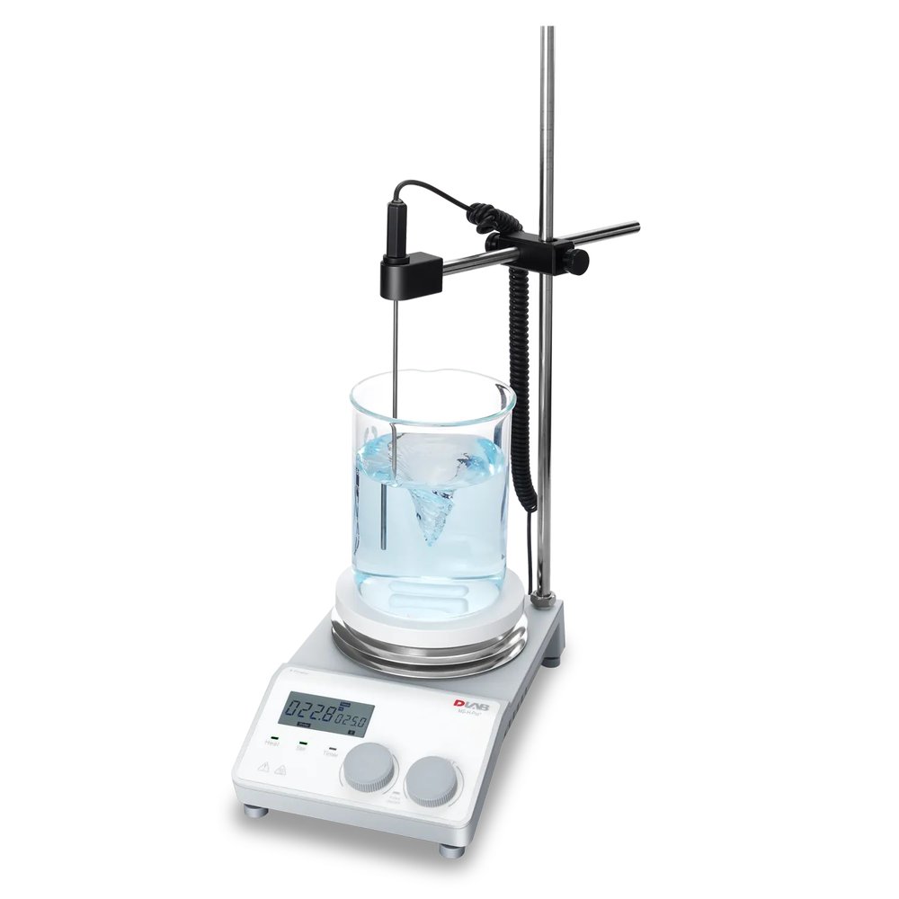 Isıtıcılı Manyetik Karıştırıcı Paketi · Parlatılmış Alüminyum Plaka, 340 °C — MS-H-ProA · DLAB