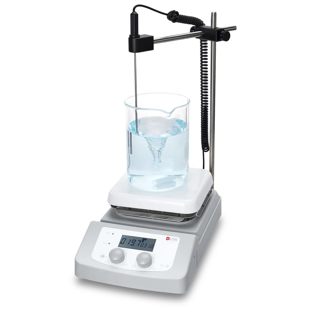 Isıtmalı Manyetik Karıştırıcı · LCD dijital, seramik-kaplı tabla — MS-H380-Pro · DLAB