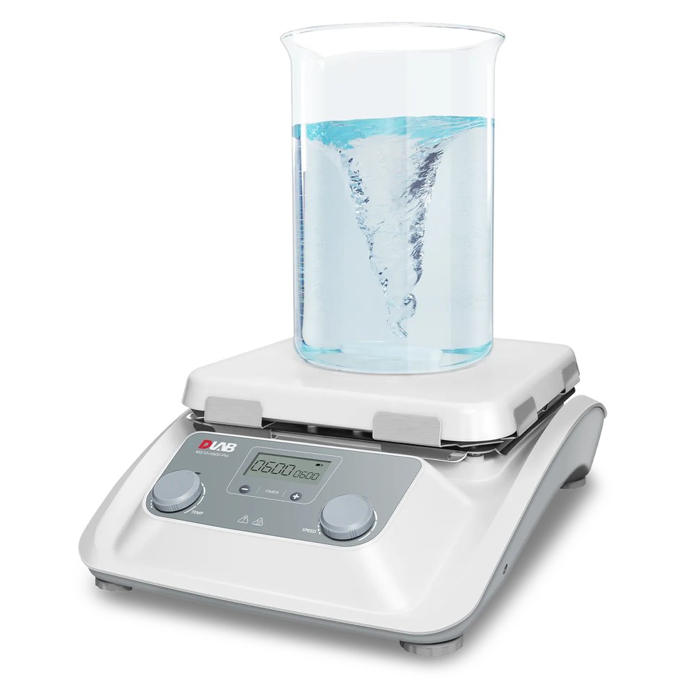 Isıtıcılı Manyetik Karıştırıcı Paketi · 10" Kare Cam-Seramik Plaka, 500 °C — MS10-H500-Pro · DLAB