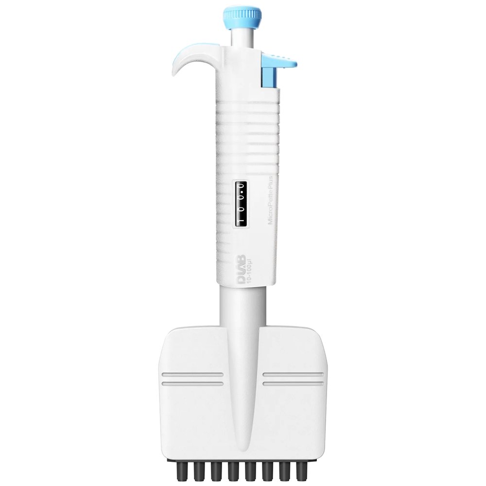 Ayarlanabilir Hacimli Mekanik Pipet (8 Kanal) 5–50 µL · 7041303006 · DLAB MicroPette Plus