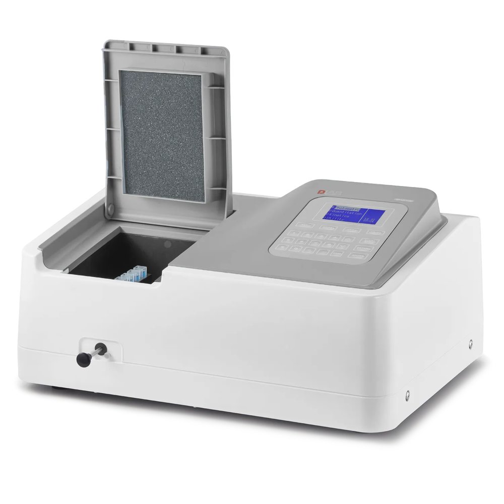 UV-Vis Spektrofotometre · Tek ışın, 190 – 1100 nm, Tungsten + döteryum Lambalı — SP-UV1100 · DLAB