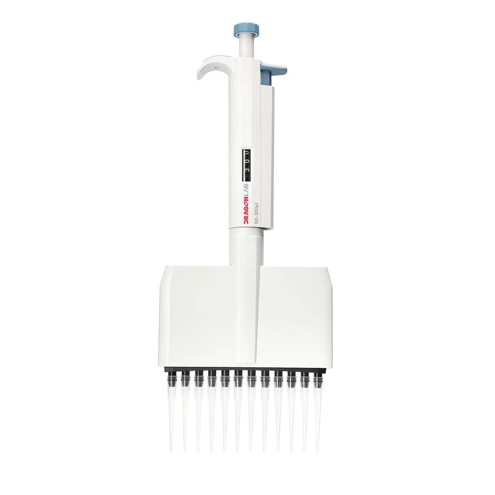 Ayarlanabilir Hacimli Mekanik Pipet (12 Kanal) 5–50 µL · 7010104006 · DLAB TopPette