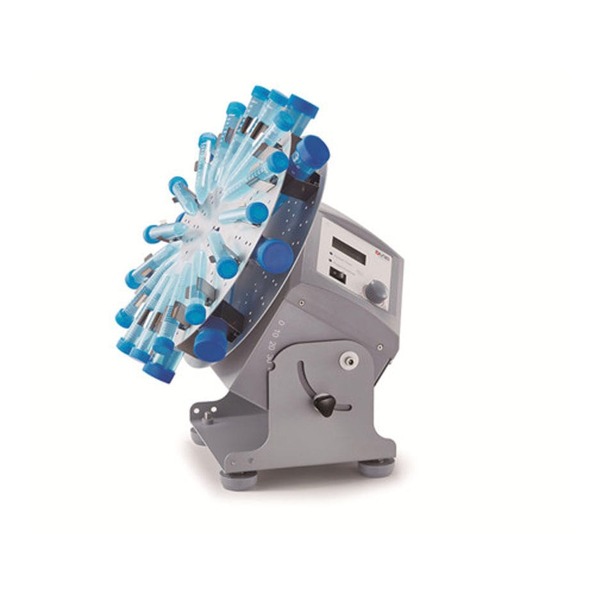 Dijital Döner-Disk Rotatör · 0–90° Ayarlanabilir Eğim, 10–70 rpm — MX-RD-Pro · DLAB