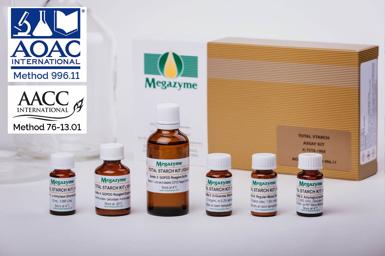 Test Kiti · Total Starch (AA/AMG) 100 Assays — K-TSTA-100A · Megazyme