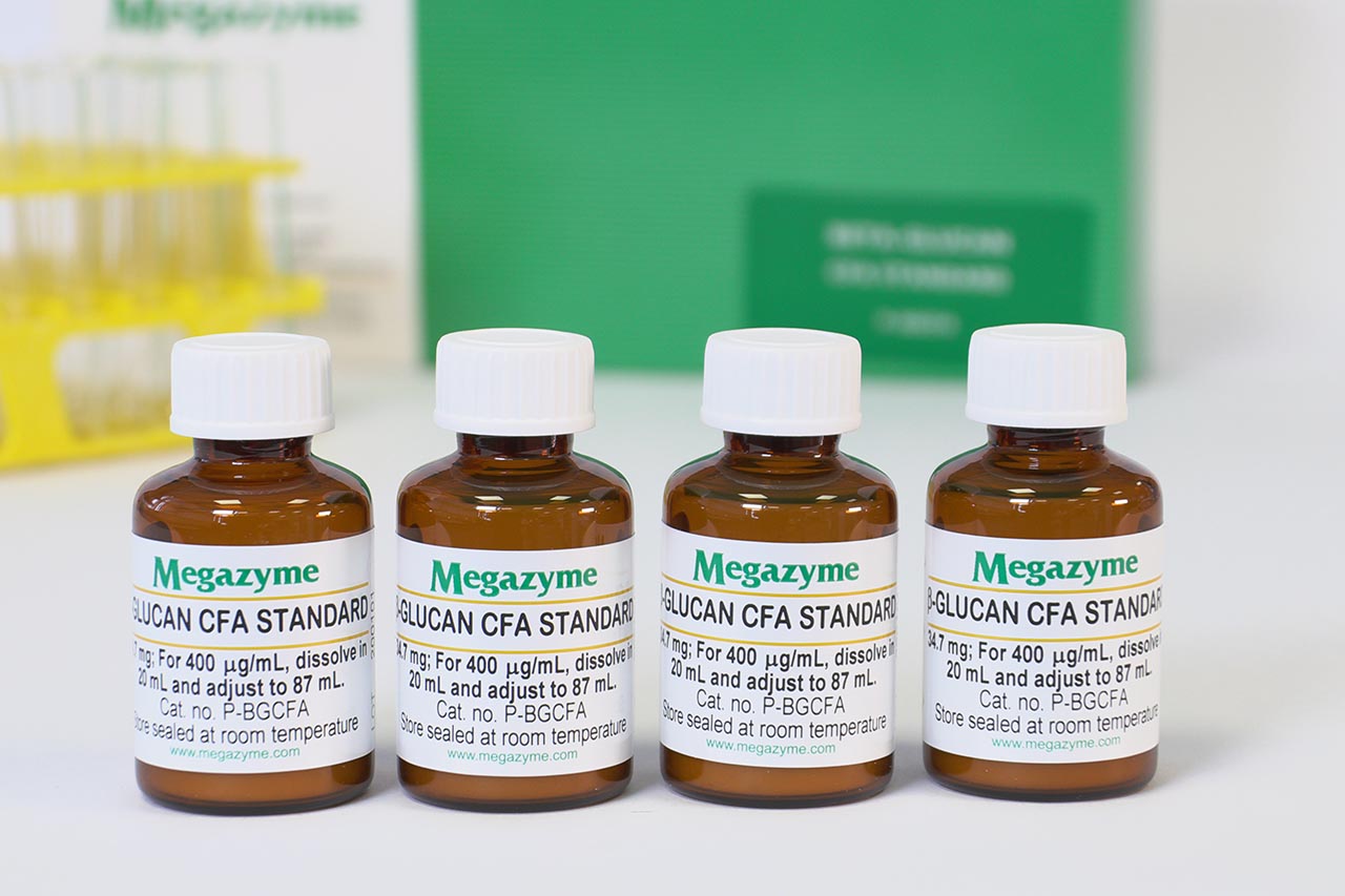 Polisakkarit (substrat/standart) · ß-Glucan CFA Standard - 4Vials — P-BGCFA · Megazyme