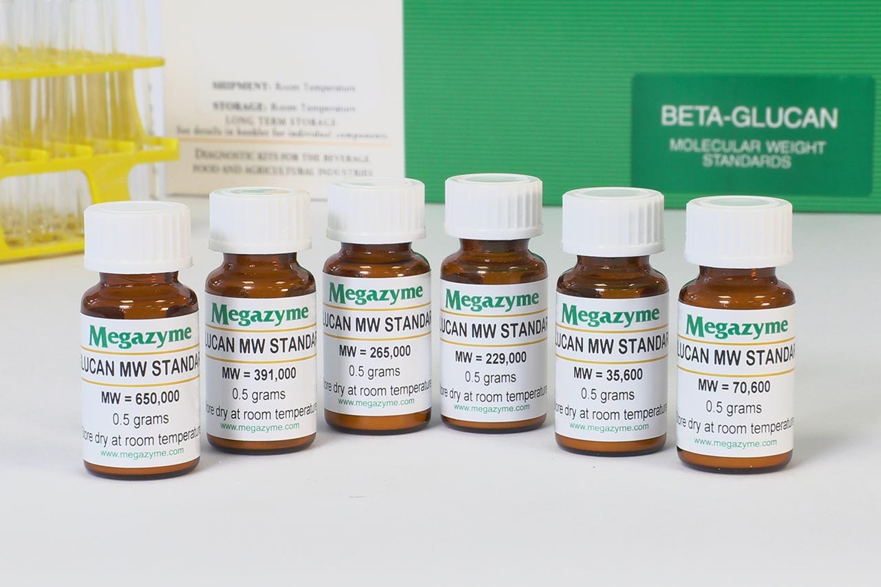 Polisakkarit (substrat/standart) · ß-Glucan MW Standard 6x500mg — P-MWBGS · Megazyme