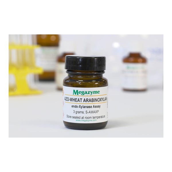 Boya-bağlı (kromojenik) substrat · Azo-Wheat Arabinoxylan (powder) 3g — S-AWAXP · Megazyme