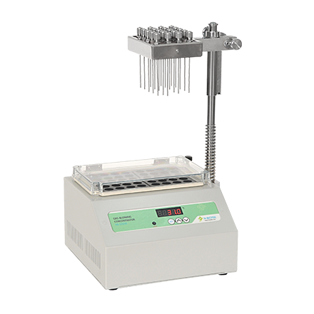 Gaz-Üflemeli Konsantratör (Blowdown) · 20 Nozül, Blok Isıtmalı +5…120 °C — NB-503GB · N-Biotek