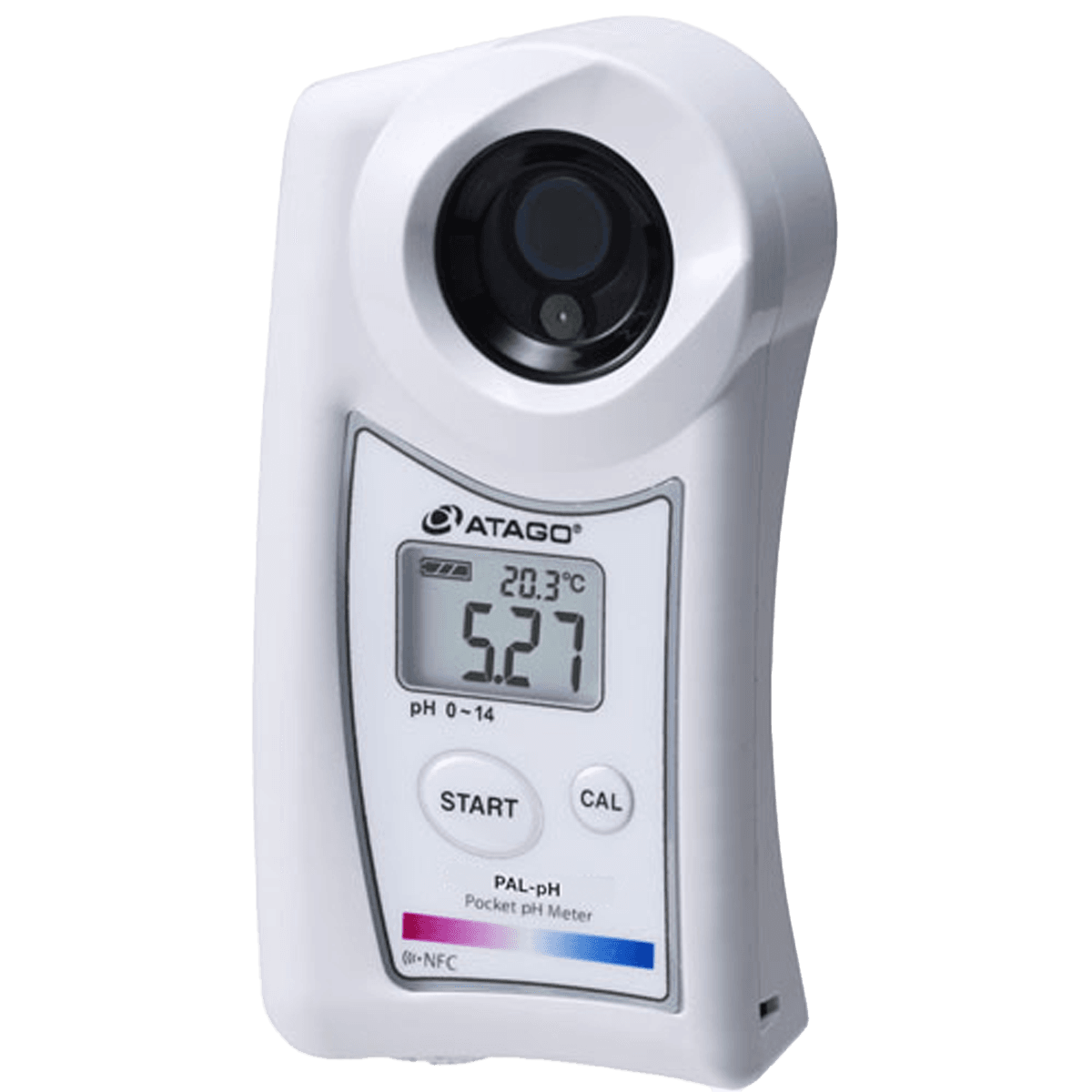 Cep Tipi Dijital pH Metre · 0-14 pH, ±0,10, çok az numune, ATC — PAL-pH · Atago