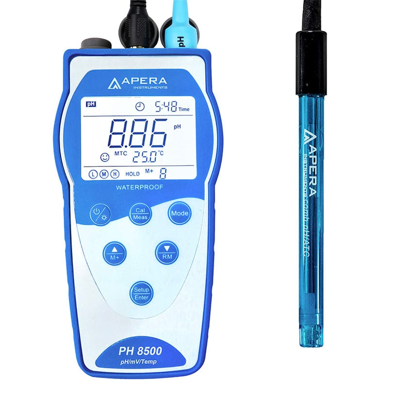 pH Metre Kiti · Taşınabilir GLP, düz yüzeylerin doğrudan pH testi — Apera PH8500-FT (LabSen 373 dahil)