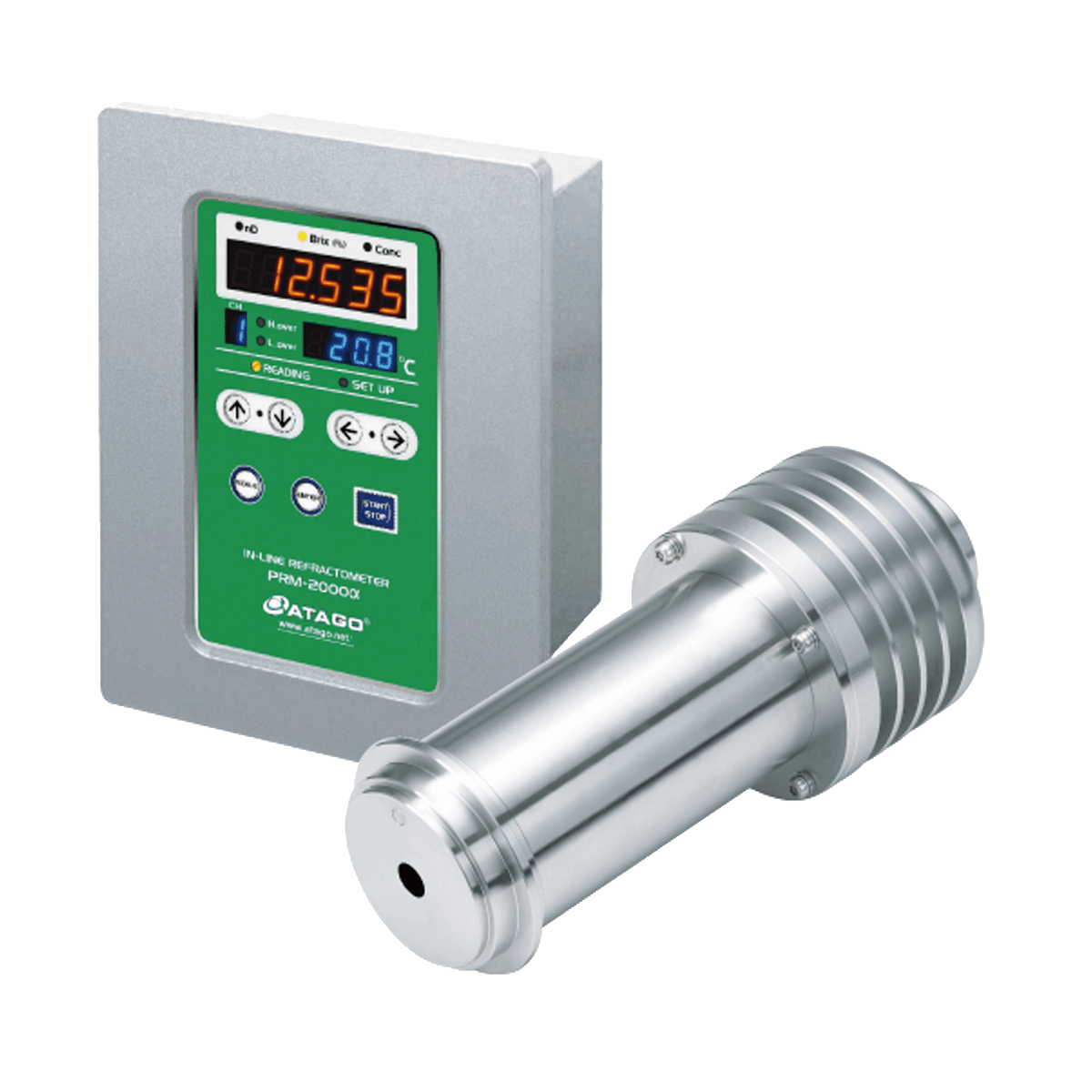 In-line Refraktometre · ATAGO PRM-2000α DX — düşük Brix 0–20%, yüksek çözünürlük