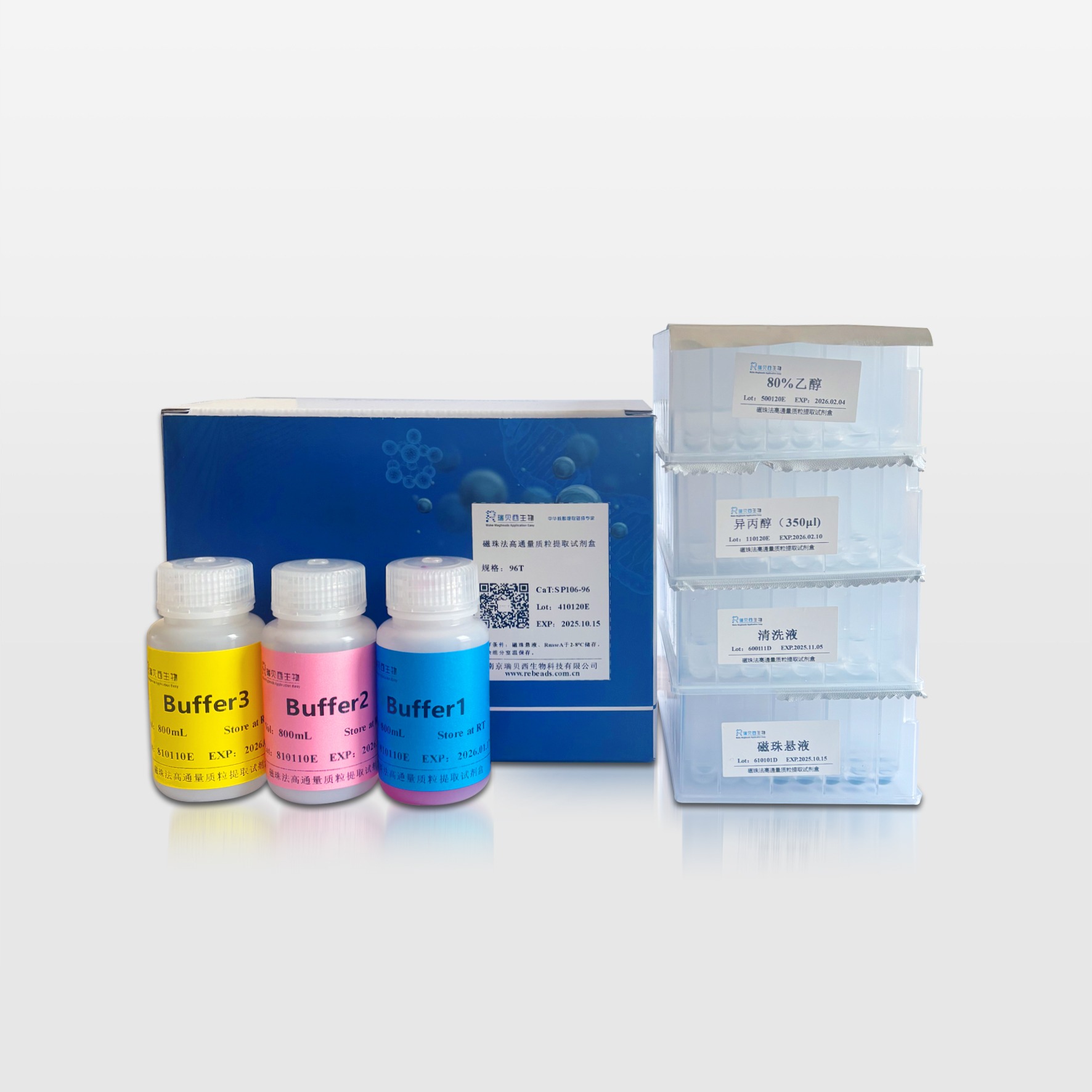 Manyetik Boncuk Kiti · Plasmid DNA Extraction Kit (Centrifugation free) — SP103 · Rebeads