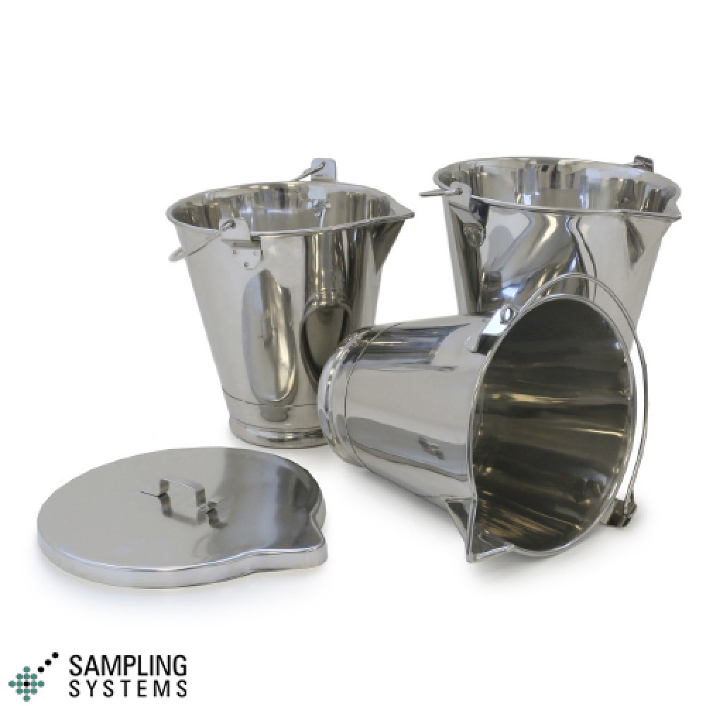 Dökme-Ağızlı Paslanmaz Kova 15 litre — A686-15L · Sampling Systems