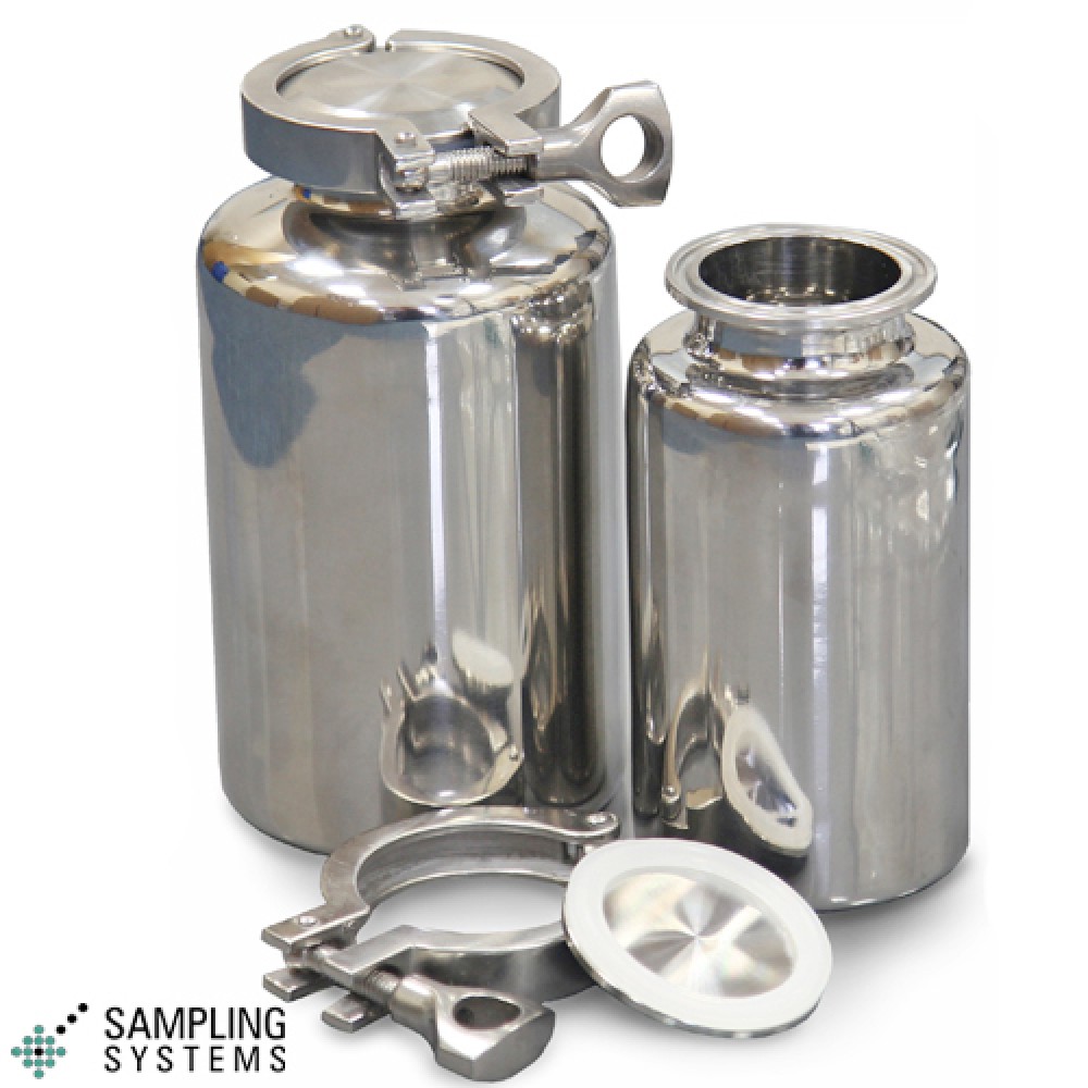 Tri-Ferrule Paslanmaz Kap 250ml — A836-250 · Sampling Systems