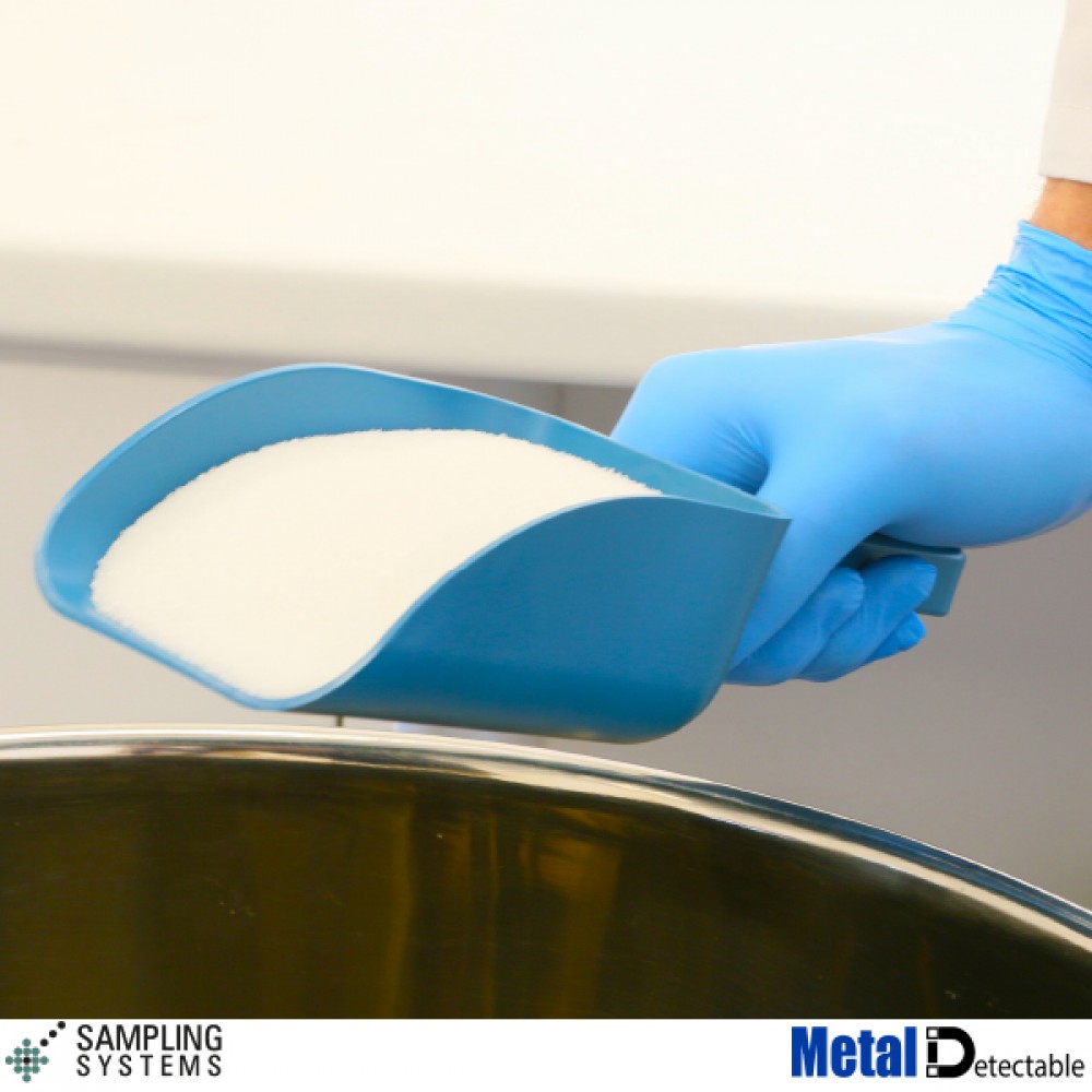 Metal-Detektörlü Scoop (mavi PP) · 250 mL — M1000B-250 · Sampling Systems