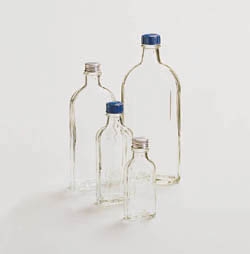 Culture bottles with aluminium screw-cap and gasket, flat, 100 ml (qty=10) · 3565103