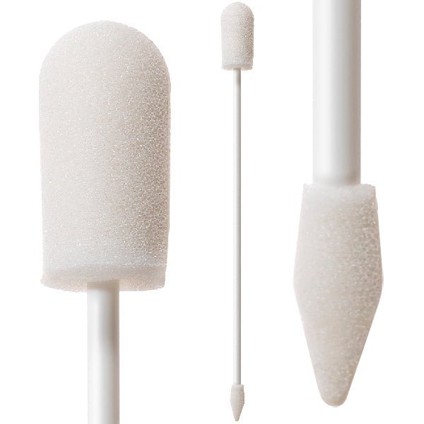 Silindirik + mızrak-uçlu çift köpük başlıklı svab · 6mm / 13mm×14mm / 26mm — 71-7337 · Super Brush