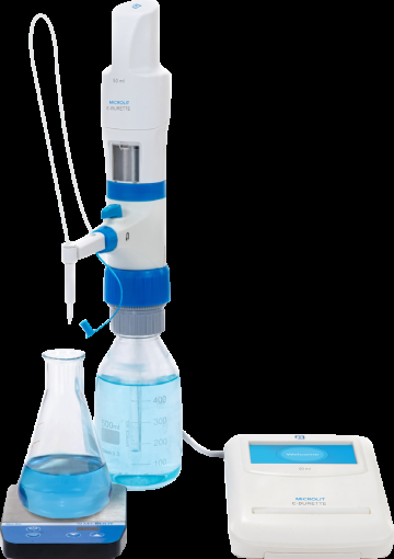 Elektronik Büret · 25 mL, Motorlu Titrasyon — E-Büret TI-25 · Microlit