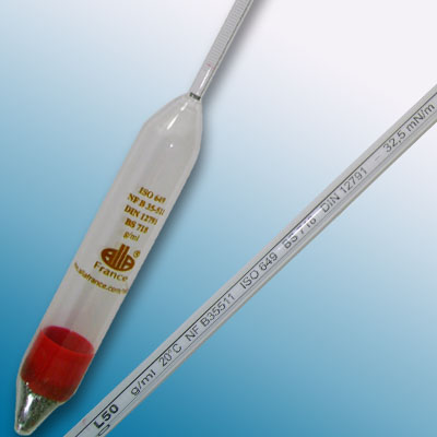 Cam Hidrometre · 0.800–0.850 g/mL, 20 °C referans — Alla France 3500LC080/20/B-qp