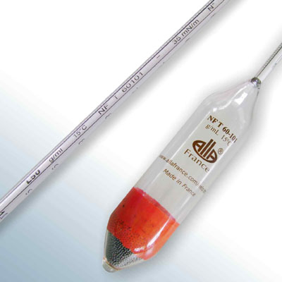 Cam Hidrometre · 1.000–1.050 g/mL, 15 °C referans — Alla France 3504LC100/15-qp