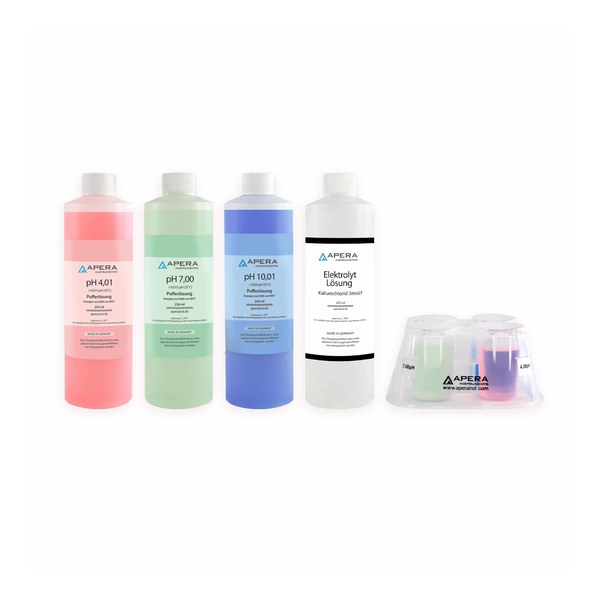 Apera pH4/7/10/3M/Box — Calibration Buffer Solution Kit (pH 4.01, 7.00 & 10.01)