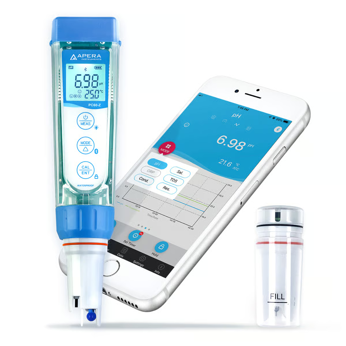 ZenTest Cep Multiparametre · pH/ORP/EC/TDS/Tuzluluk/Direnç — Apera PCO60-Z