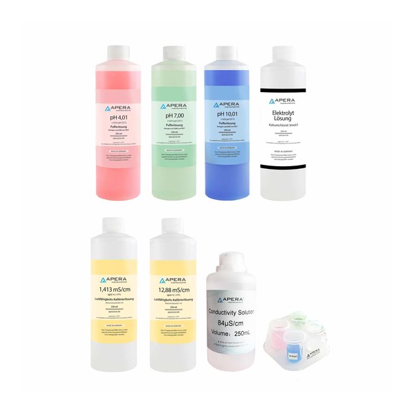 Apera Solution — Set pH/EC Calibration Solution Kit (pH 7.00, 4.00