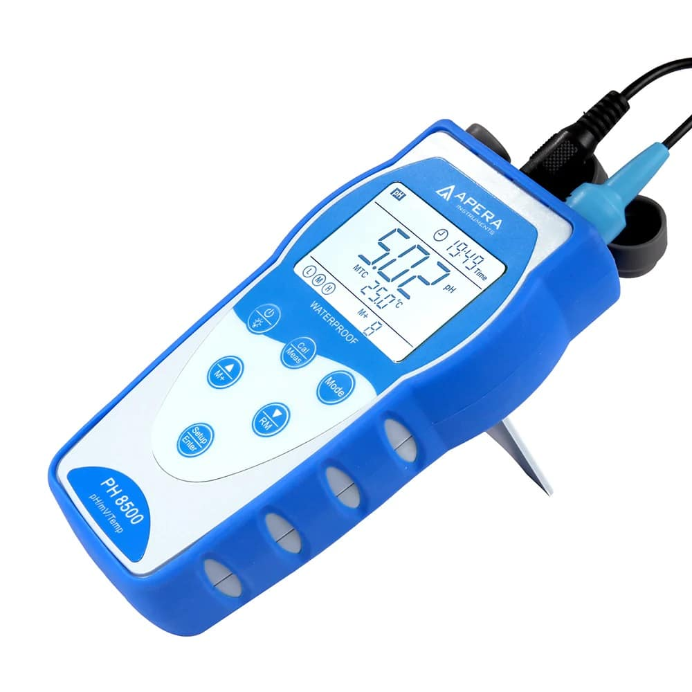 pH Metre · Taşınabilir GLP — Apera PH8500-SB, güçlü alkali (yüksek pH) ve yüksek sıcaklıklı çözeltiler için, elektrot dahil