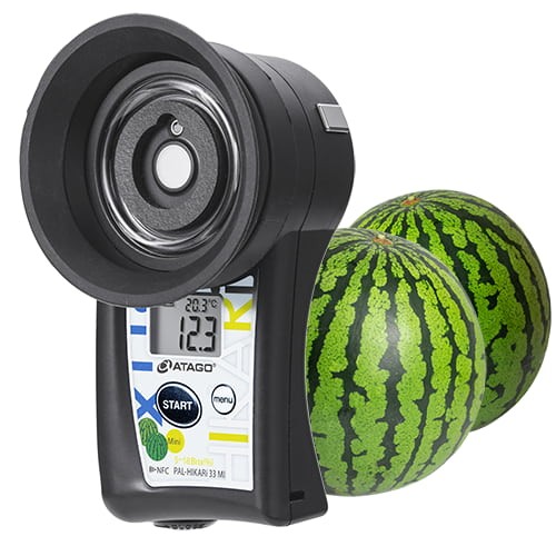 Kızılötesi (IR) Cep Brix Ölçer · Tahribatsız Mini Karpuz — PAL-HIKARi 33 MINi · Atago 5483