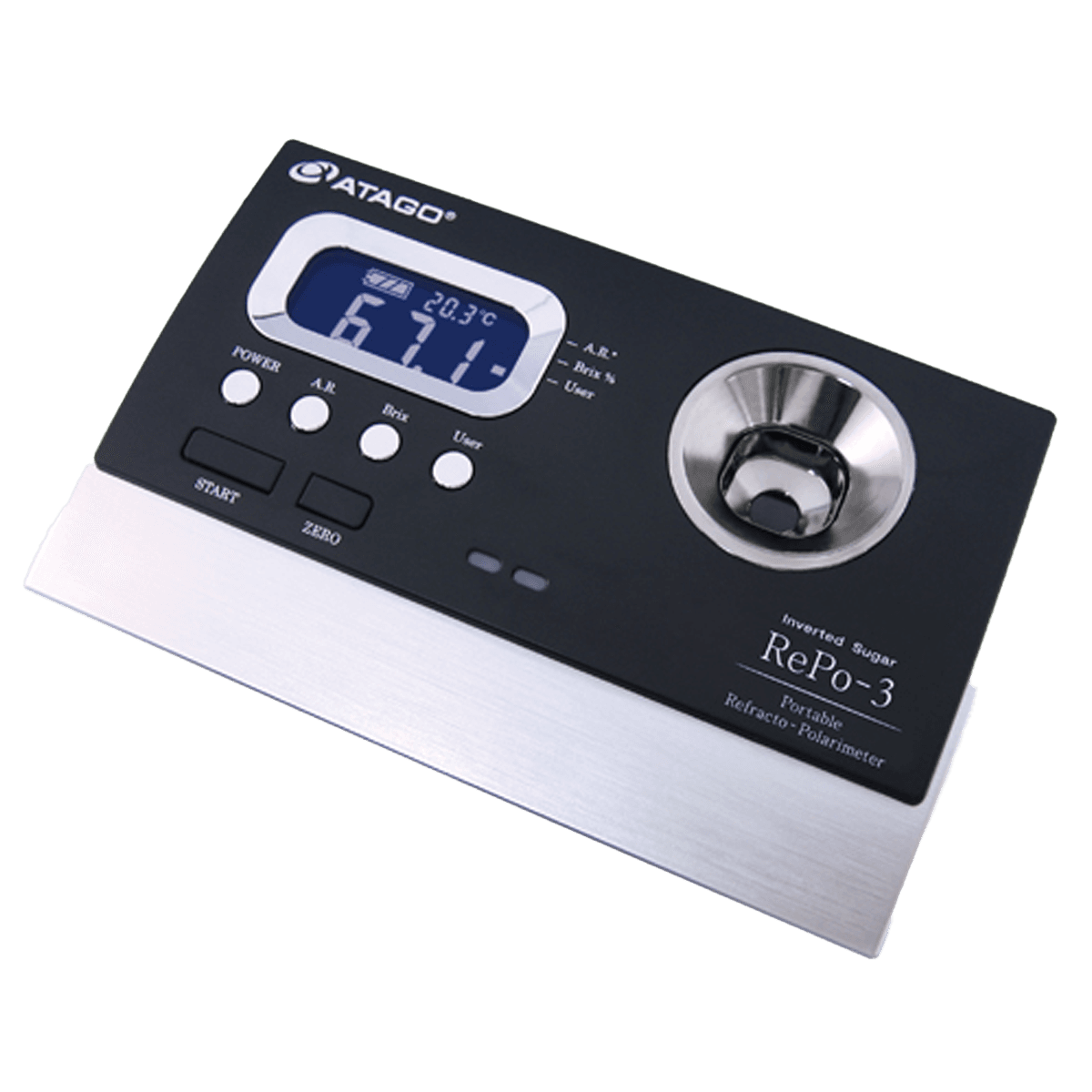 Taşınabilir Refrakto-Polarimetre · kırılma indisi + optik dönme (invert şeker analizi) — 5013 RePo-3 · Atago