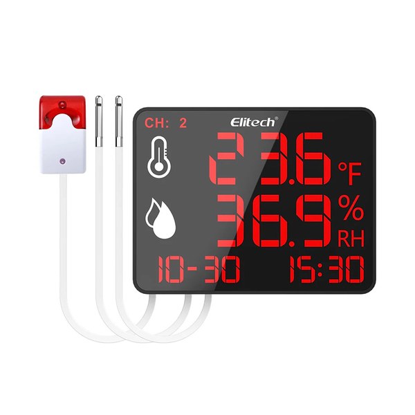 Elitech DR 230 / DR 230W — Büyük Ekranlı Çok Kullanımlık Sıcaklık/Nem Data Logger