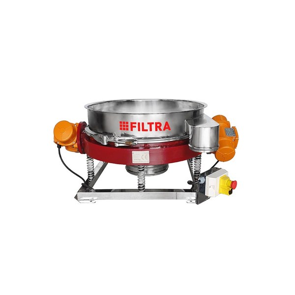 Filtra Vibración HELIOS — Çift Yan Motorlu Dairesel Elek Makinesi (FTI-2M-0550 / -0800 / -1200)