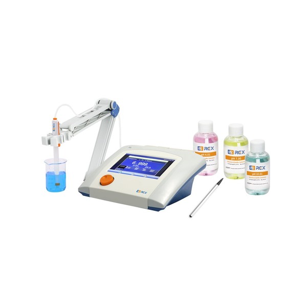 INESA REX PH600L — masaüstü pH/mV metre (7" dokunmatik, ±0,002 pH)