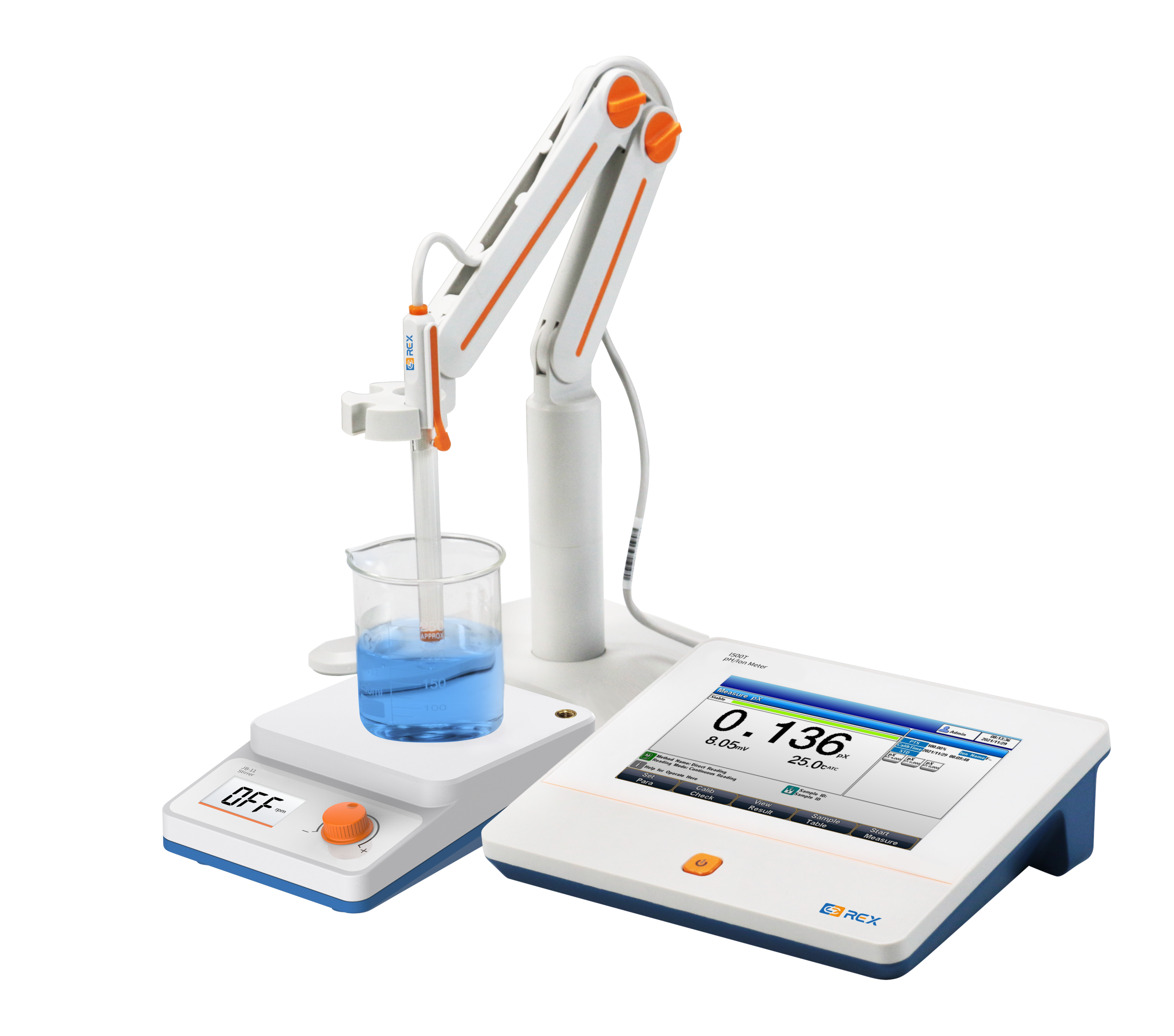 Laboratuvar pH/İyon Metre · ISE doğrudan iyon (florür/nitrat), ±0.002 pH — I500T · INESA REX