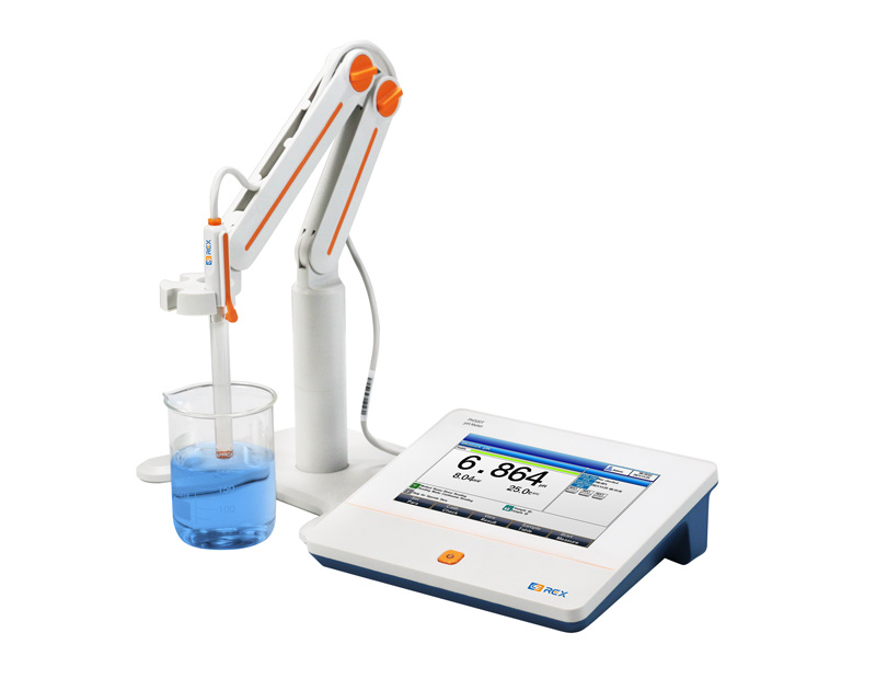 Laboratuvar pH/ORP Metre · ±0.002 pH, 7" dokunmatik (GLP/21 CFR) — PH500T · INESA REX