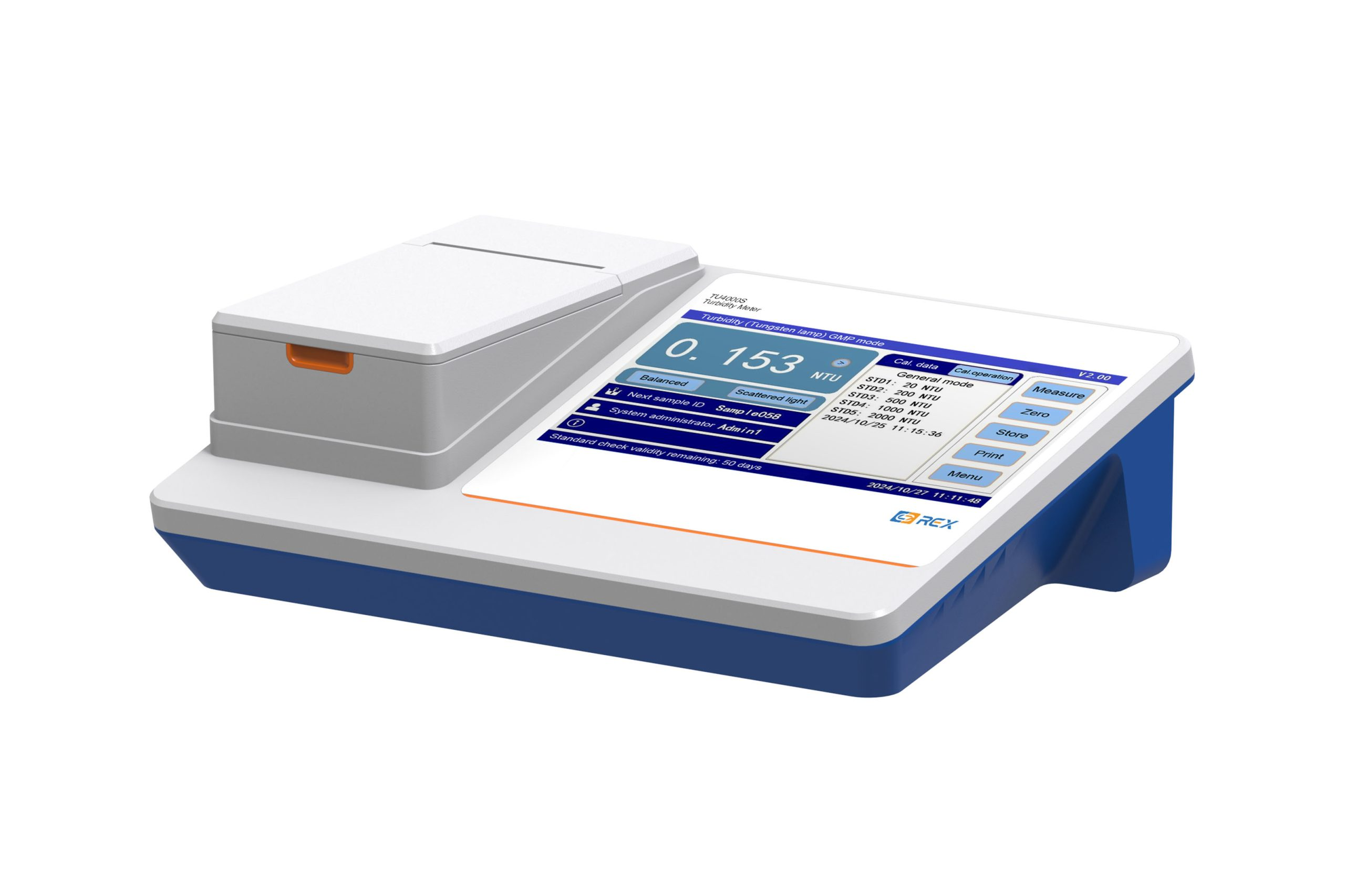 Masaüstü Türbidimetre (Bulanıklık) · 0-4000 NTU, Formazin 7-nokta, ISO 7027 — TU4000S · INESA REX