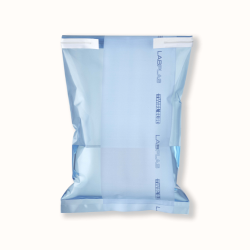 Labplas Twirl'Blue — kolay ayırt edilen mavi steril örnekleme torbası