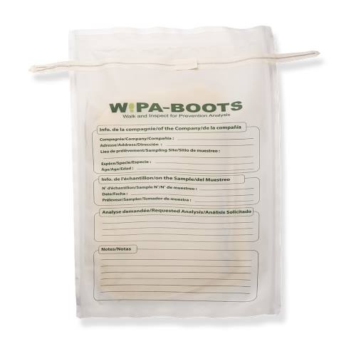 Labplas Wipa-Boots — zemin yüzeyi örnekleme için ön-nemlendirilmiş bot örtüsü kiti