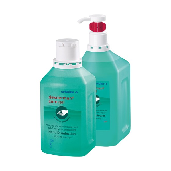 Schülke desderman® care gel — etanol bazlı, damlamayan bakım katkılı el dezenfeksiyon jeli