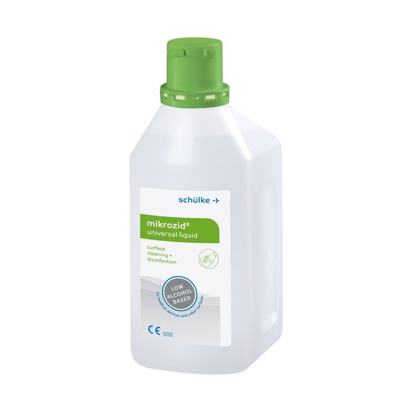 Schülke mikrozid® universal liquid — alkol bazlı hızlı yüzey ve tıbbi cihaz dezenfektanı