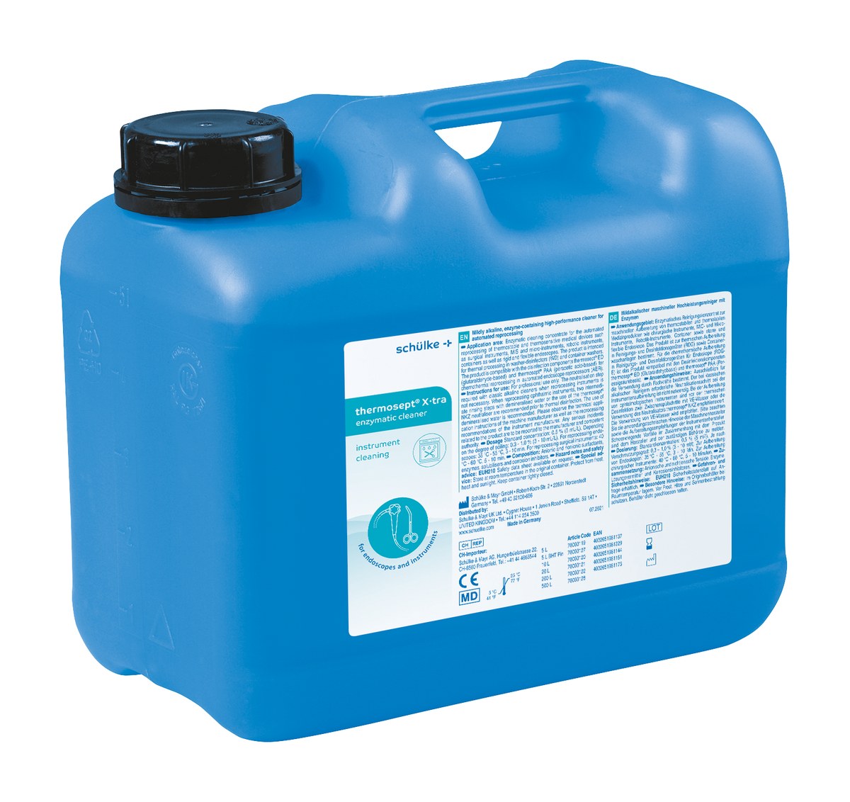 Schülke thermosept® X·tra — otomatik alet işleme için hafif alkali enzimatik temizleyici