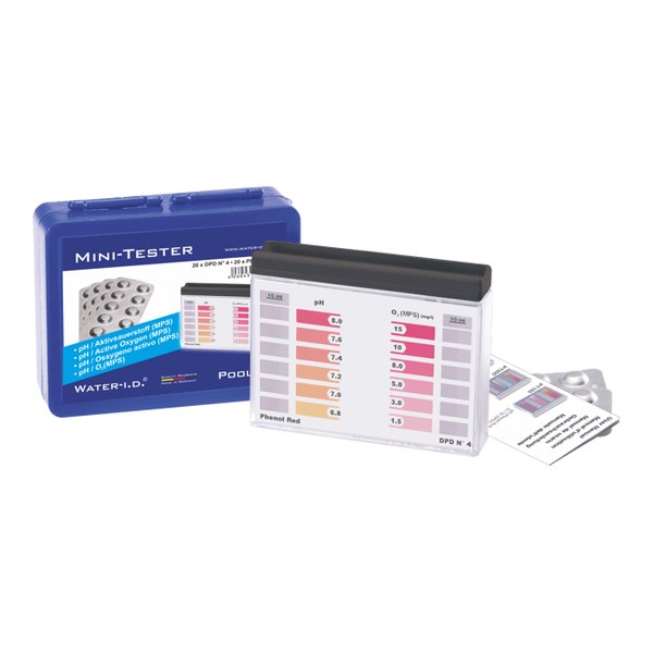 Water-I.D. PTM200 — Kompakt Mini Pooltester (Aktif Oksijen)